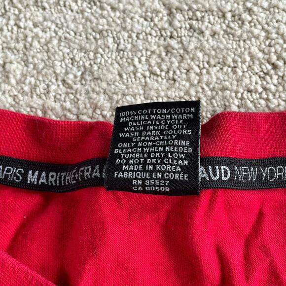 🔥VTG Marithe Francois Girbaud 4XL Boxing Glove Red Short Sleeve Graphic Shirt - Picture 10 of 14